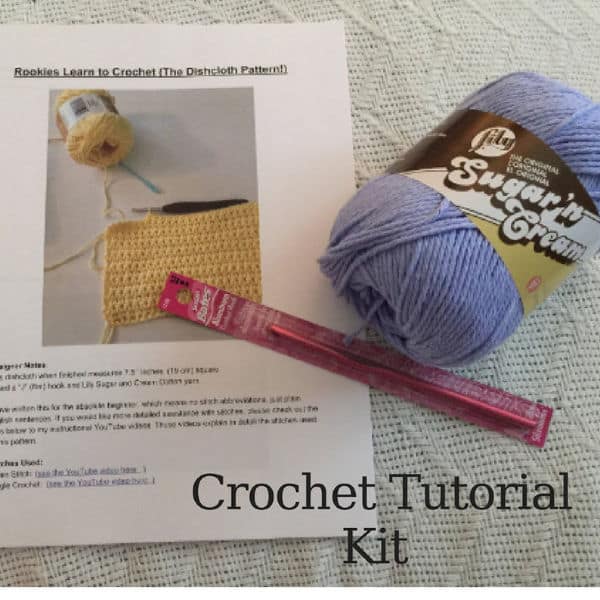 Beginner Crochet Kit - Washcloth