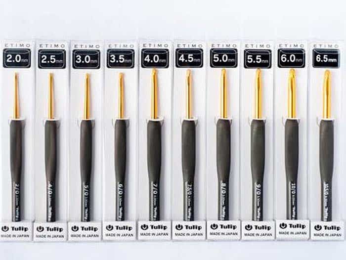 Tulip Etimo Crochet Hooks Charcoal Grey Ergonomic Handle at Crafts By KFRod Etsy Store