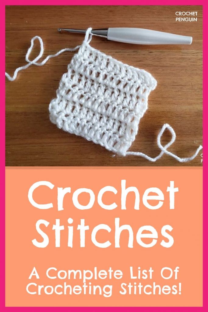 Crochet Stitches Pin