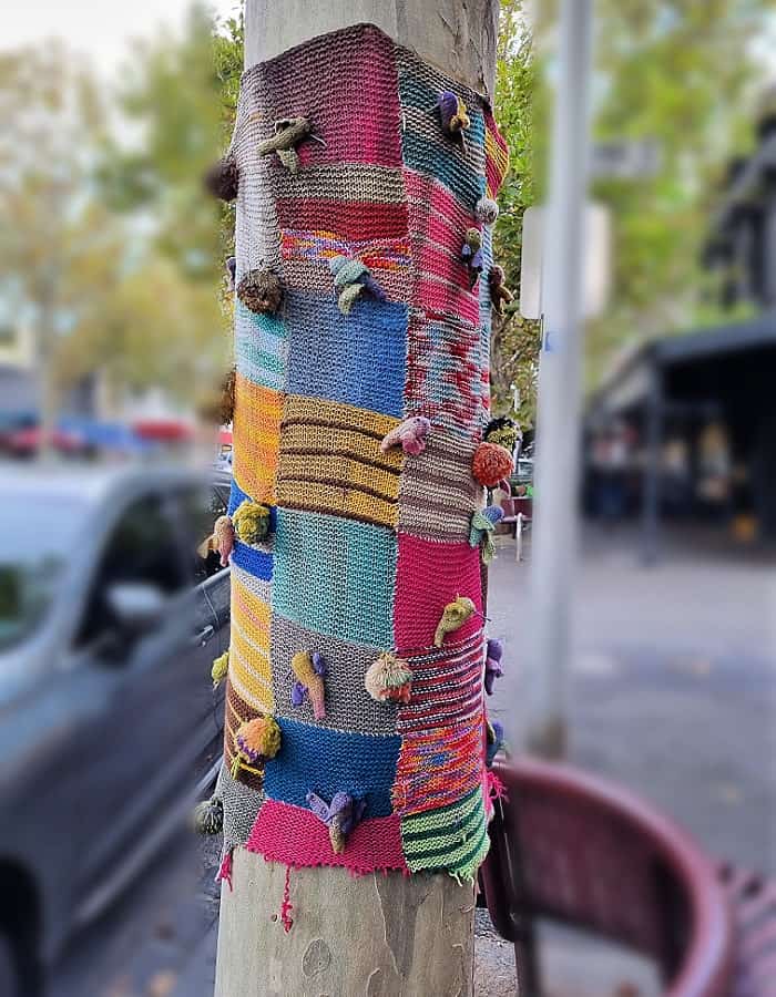 Example Of A Yarn Bomb